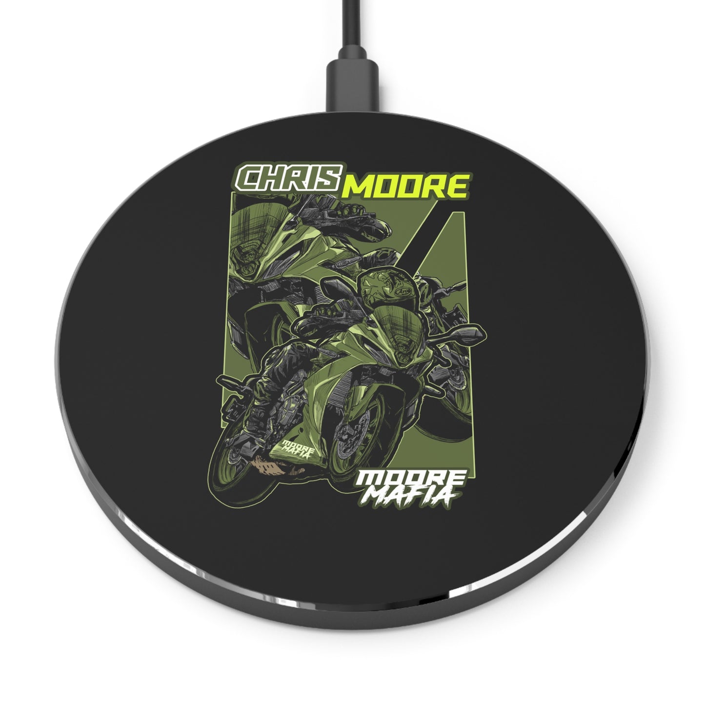 Green Chris Moore Wireless Charger