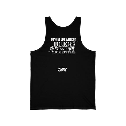 Life Without Beer And Motorcycles Unisex Tank