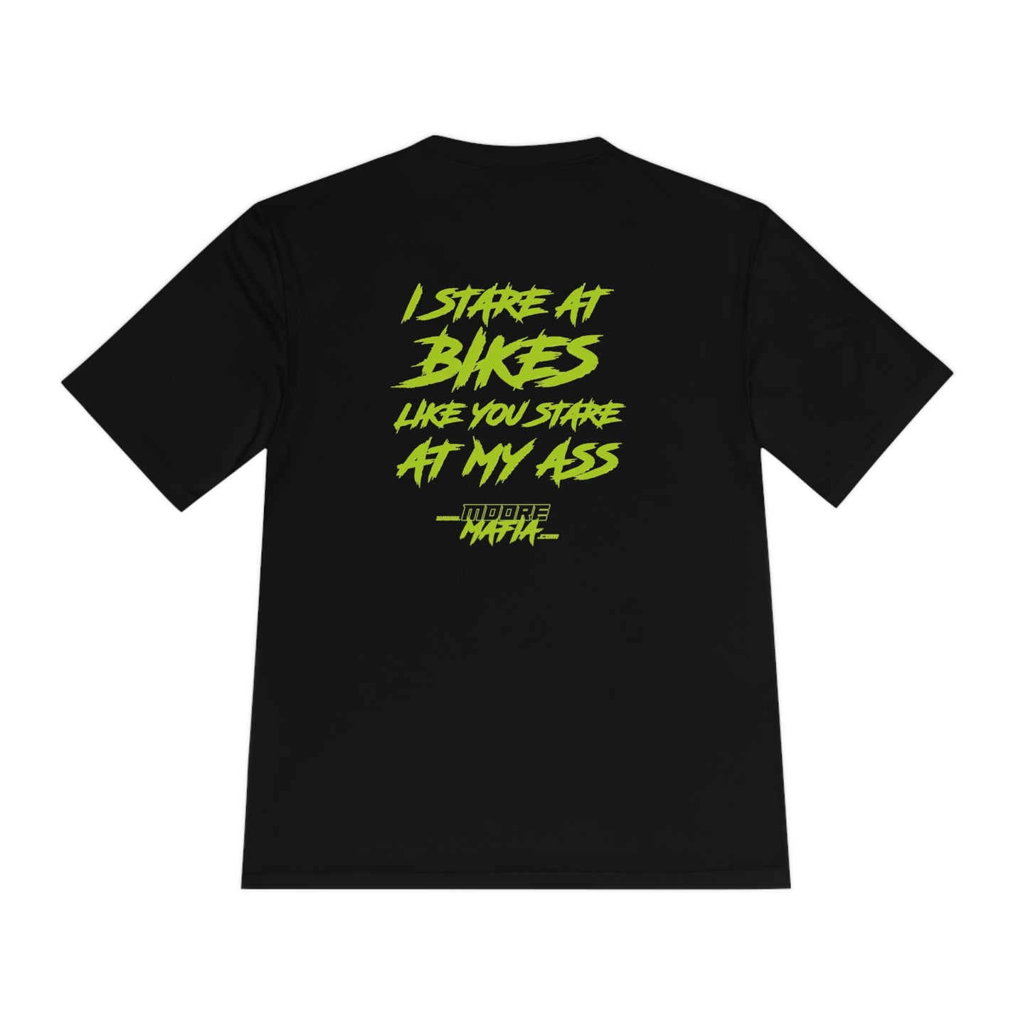 I Stare At Bikes Unisex Moisture Wicking T-Shirt