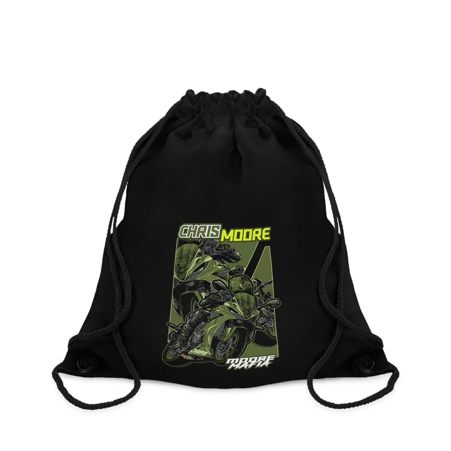 Green Chris Moore Drawstring Bag