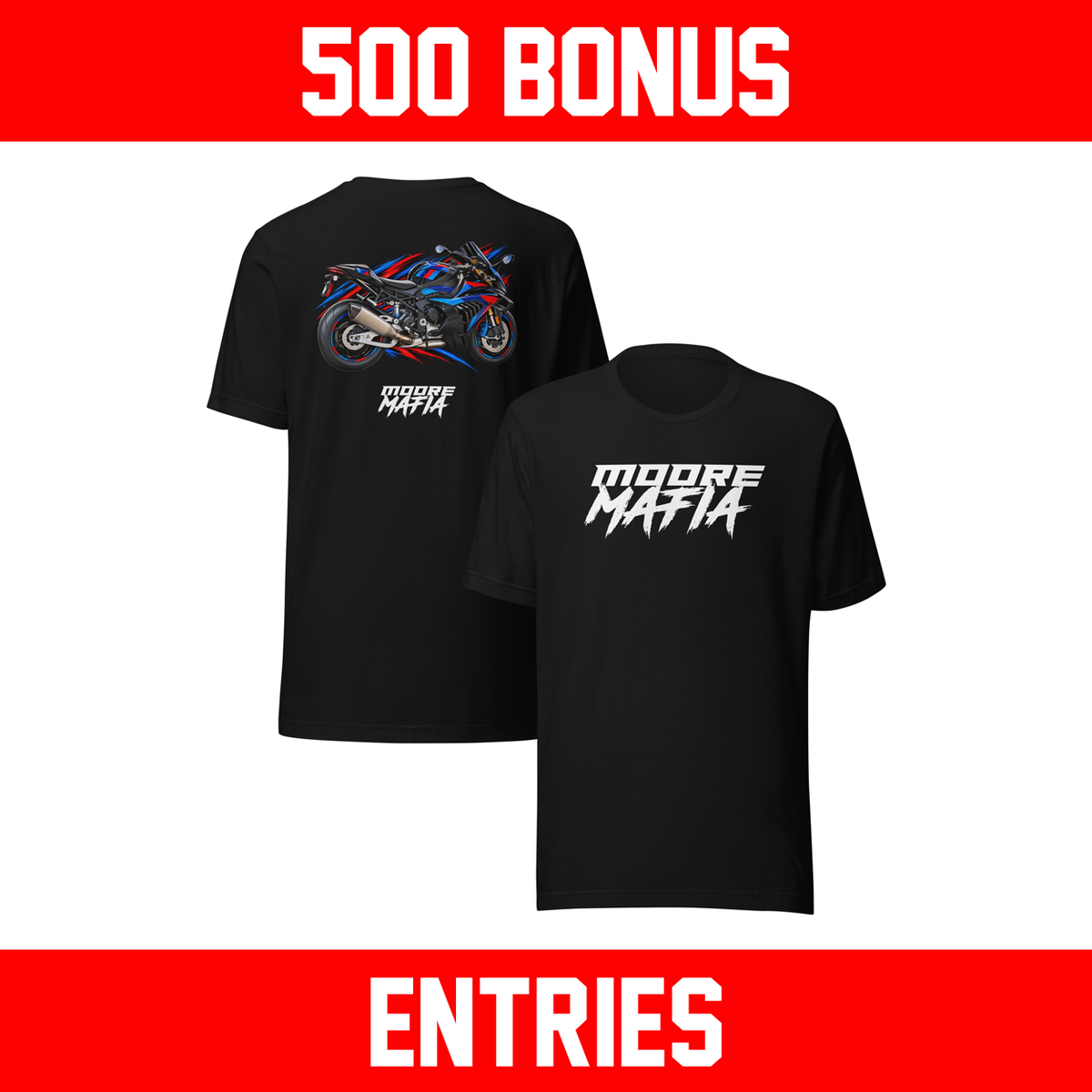 Giveaway Bikes BMW M1000R Unisex T-shirt *** 500 BONUS ENTRIES ***