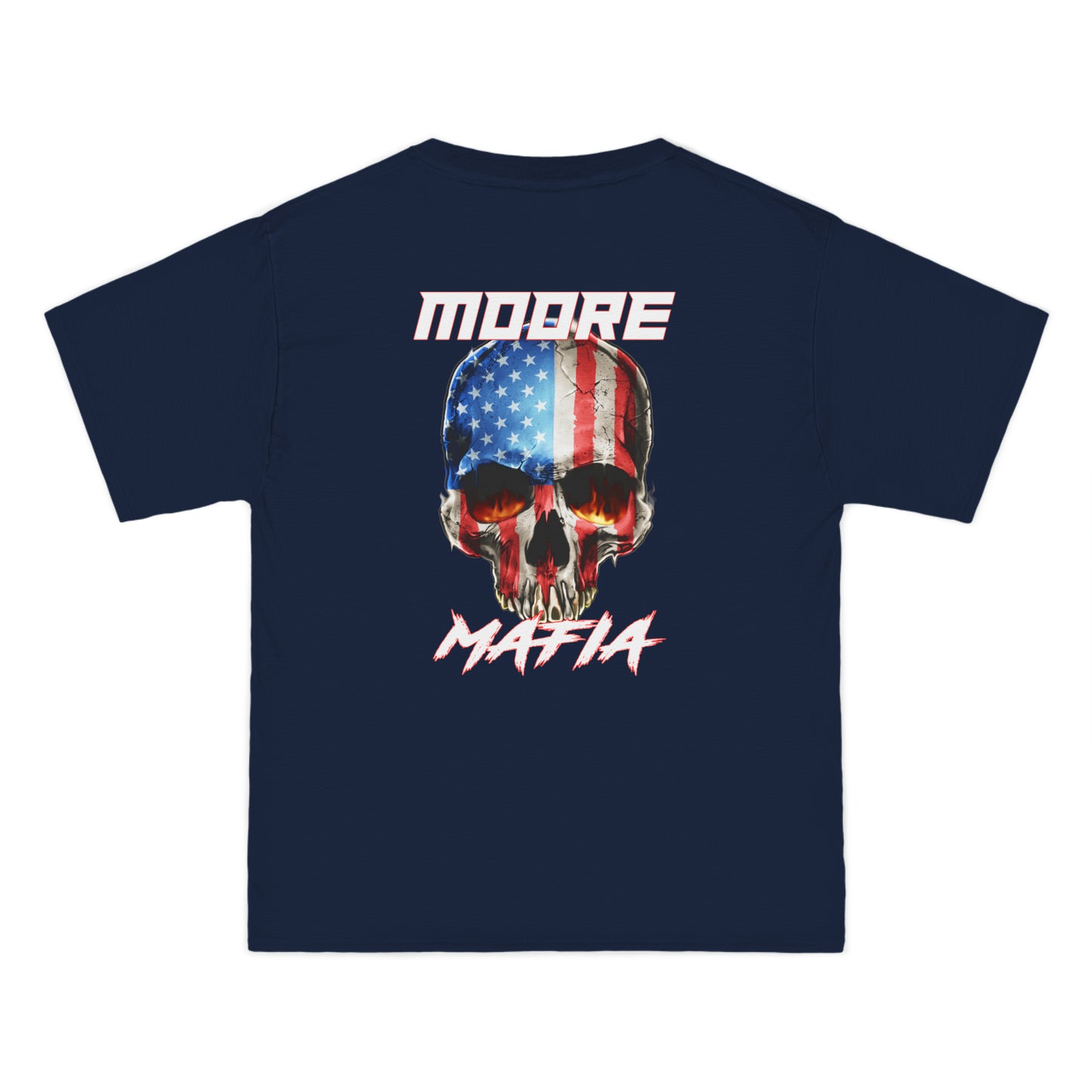 Moore Mafia American Flag Skull Big And Tall T-Shirt