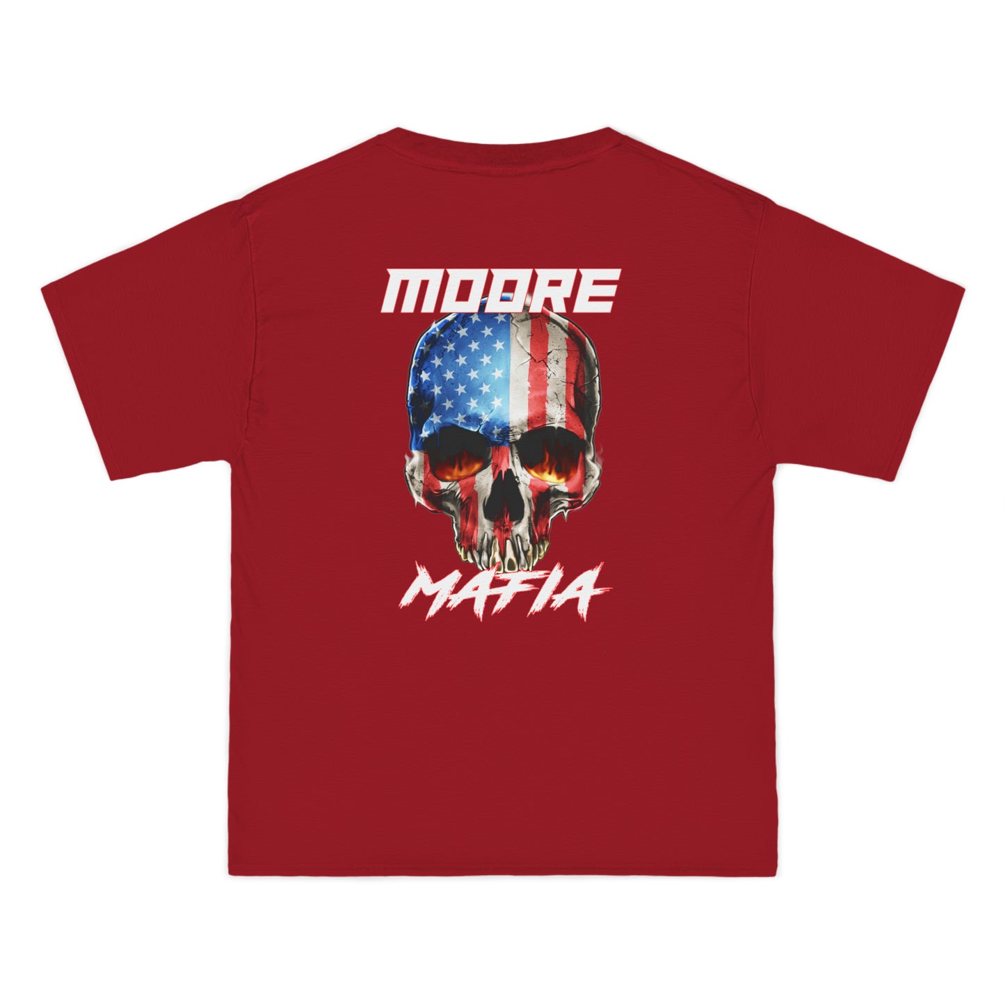 Moore Mafia American Flag Skull Big And Tall T-Shirt