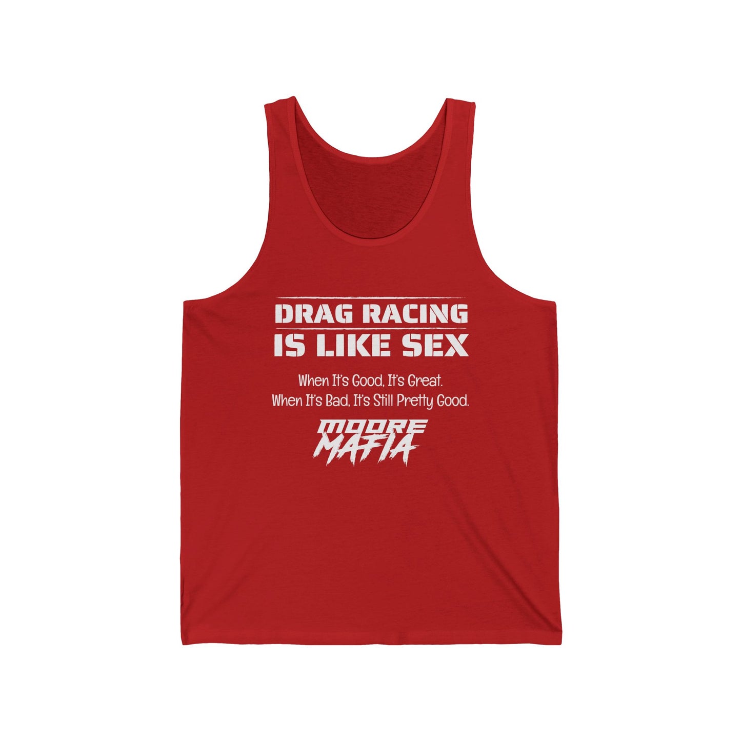 Drag Racing Unisex Jersey Tank