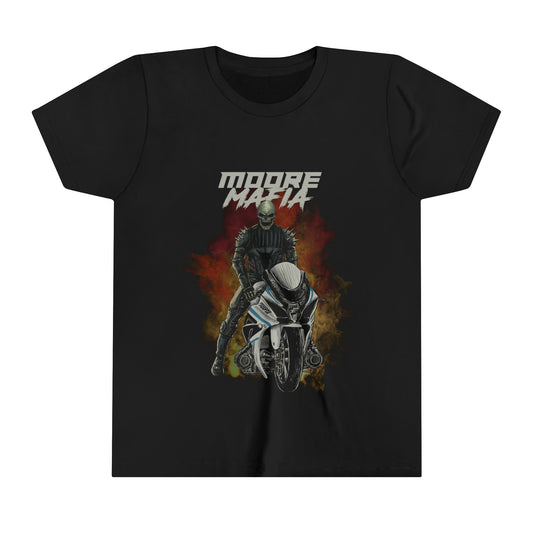 Skull Twin Turbo Rider Youth Short Sleeve Tee
