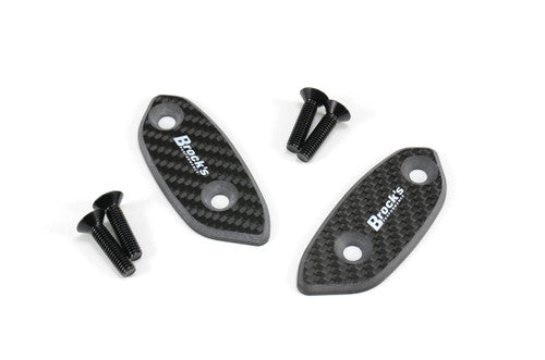 Mirror Block Off Plate Set Carbon Fiber GSX-R1000 (05-16) and GSX-R600/750 (06-20)