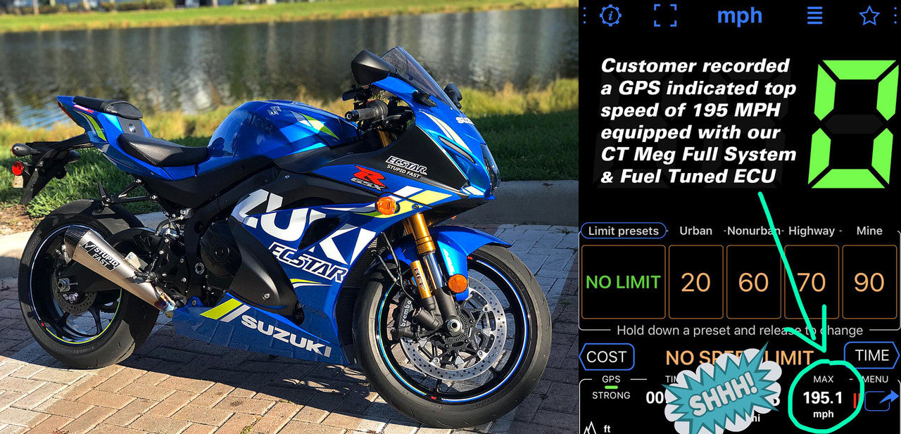 CT Megaphone Full System w/ 17" Muffler GSX-R1000/R (17-25)