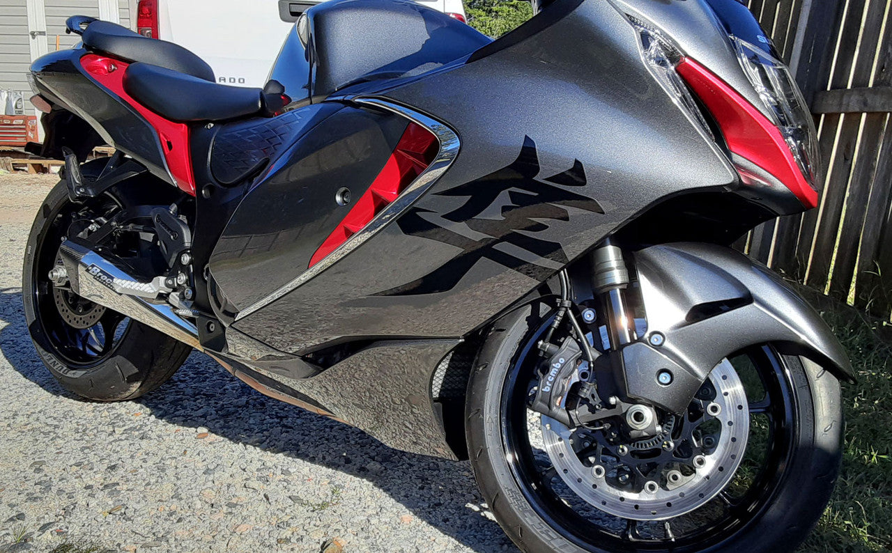 Penta-Carbon Full System 15" Muffler Suzuki Hayabusa (22-26) Polished