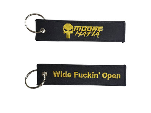 "Wide Fuckin' Open" Keychain