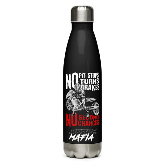 No Pit Stops Stainless Steel Water Bottle
