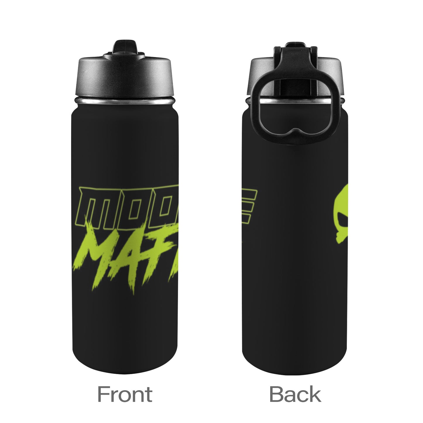 Moore Mafia Insulated Water Bottle with Straw Lid (18oz)