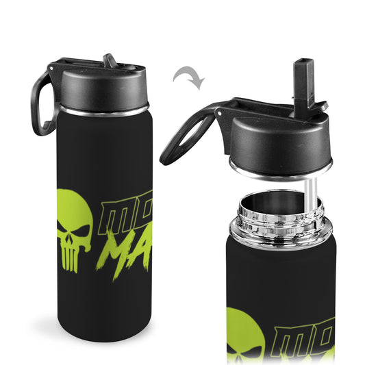 Moore Mafia Insulated Water Bottle with Straw Lid (18oz)