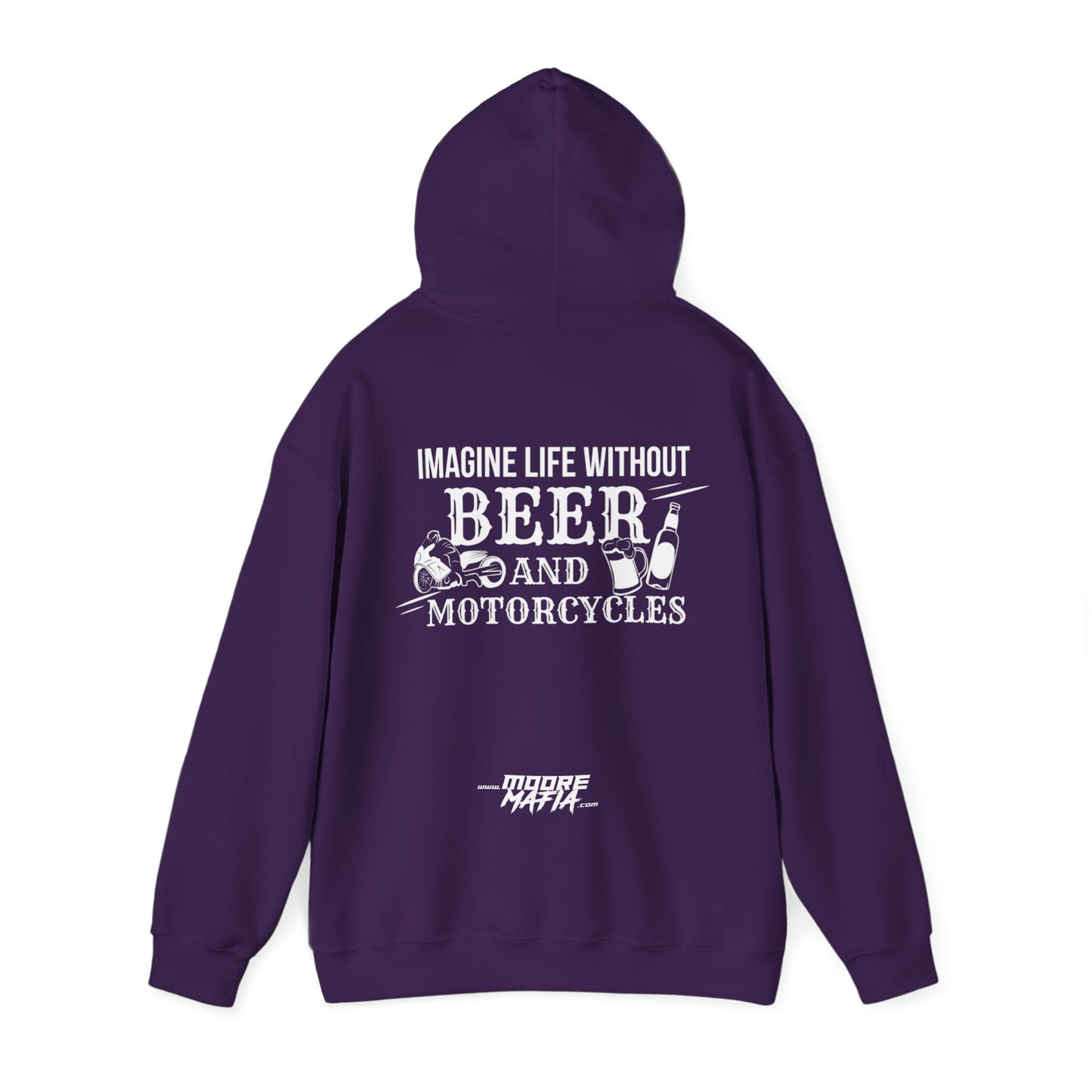 Life Without Beer And Motorcycles Hooded Sweatshirt