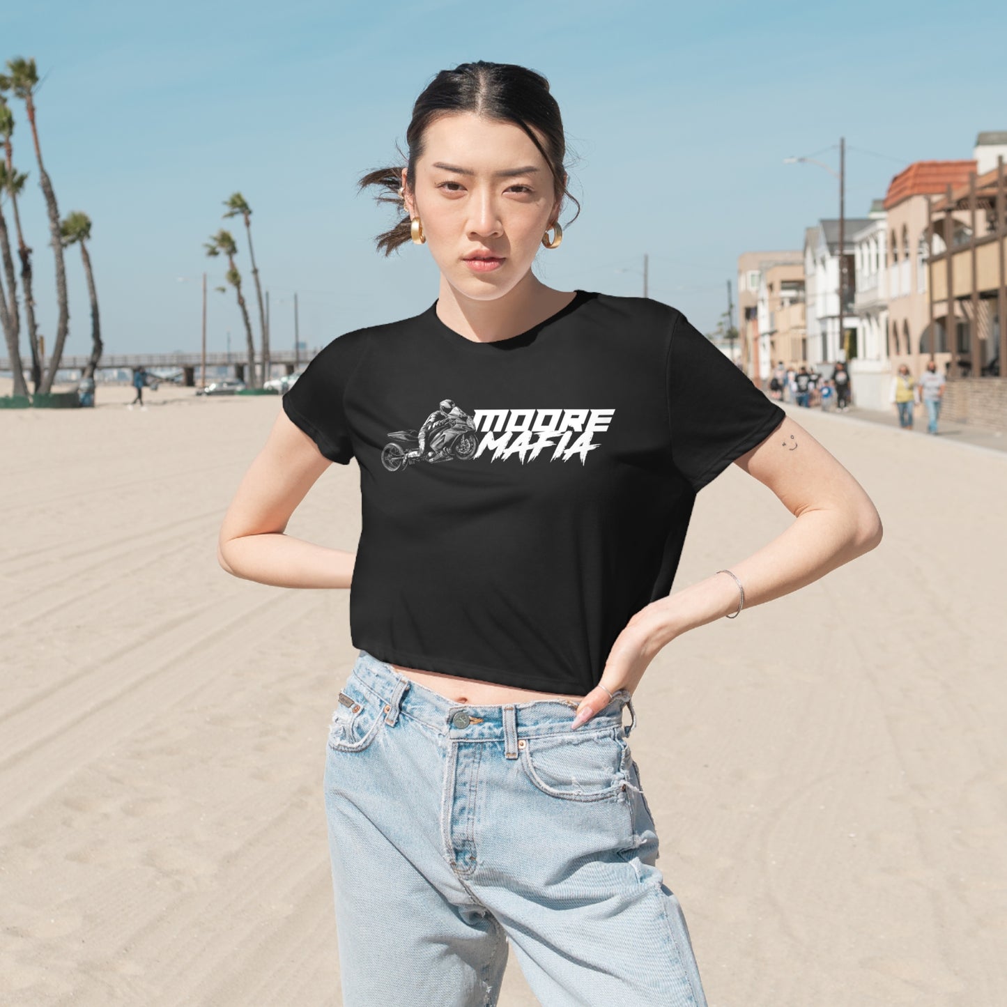 F U Women's Flowy Cropped Tee