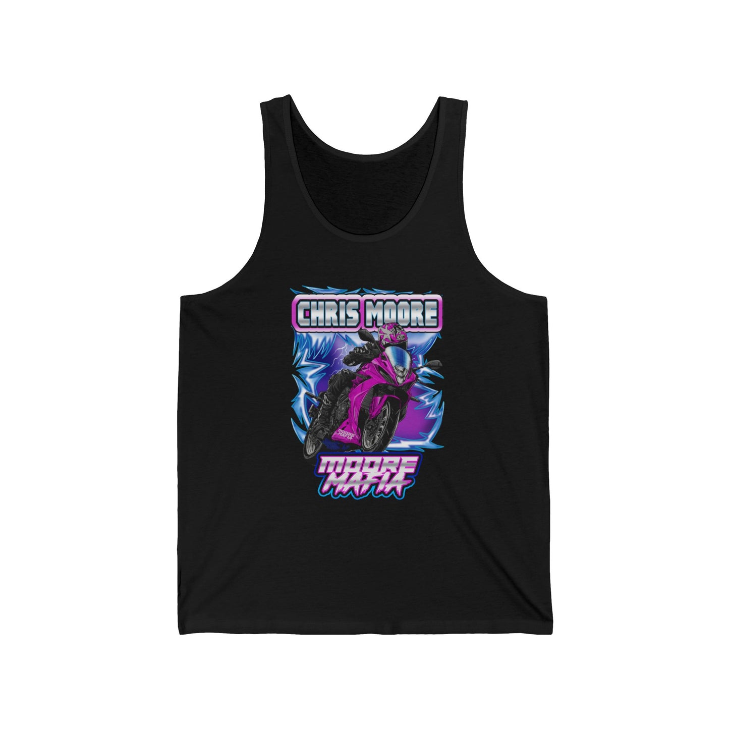 Purple Lightning Unisex Jersey Tank Top