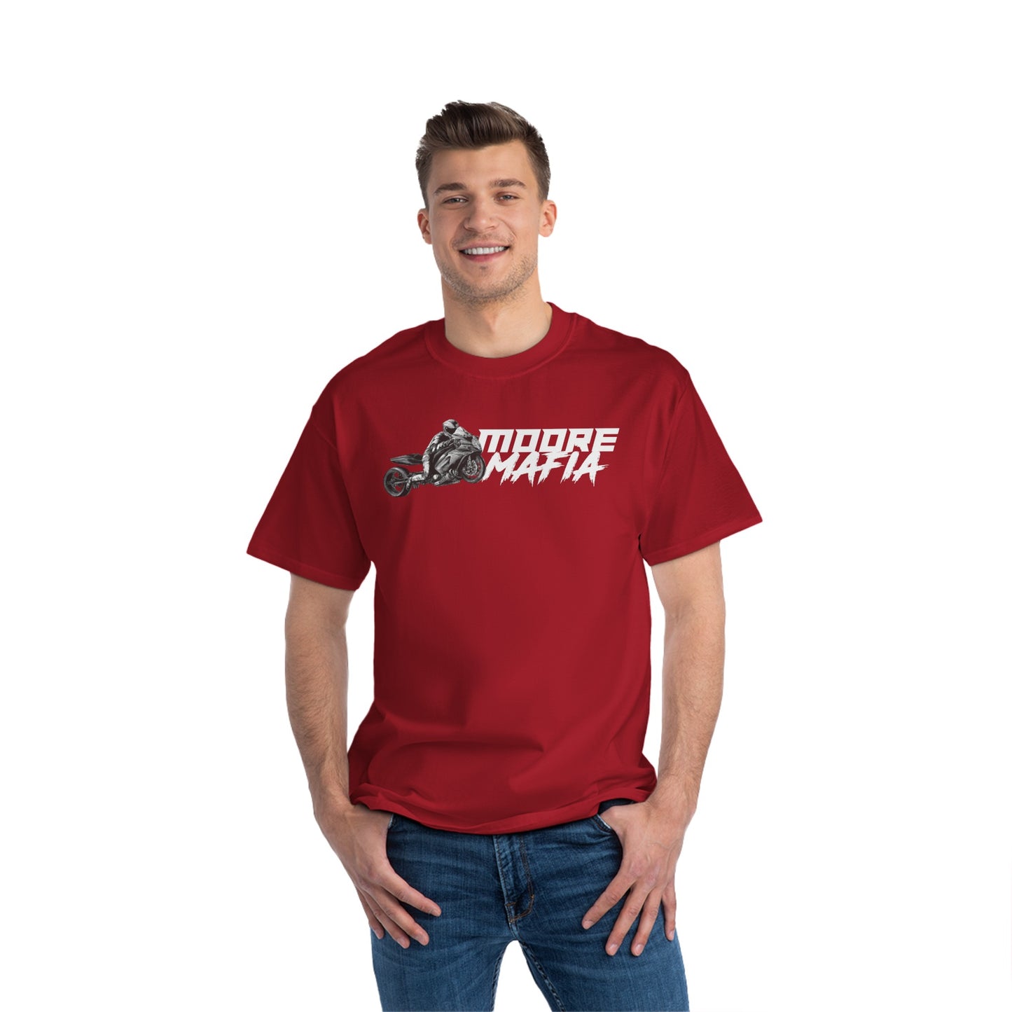 Moore Mafia Watercolor Bike Red Big And Tall T-Shirt