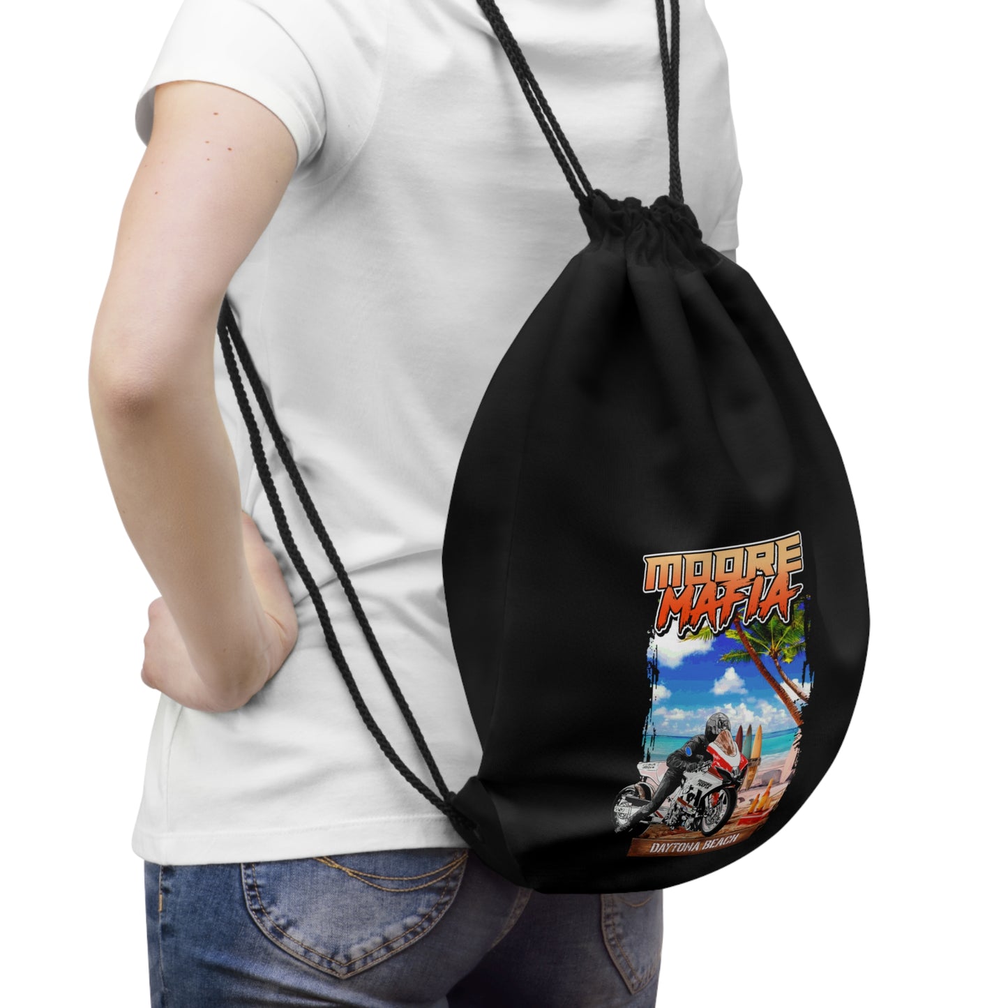 Daytona Beach Drawstring Bag