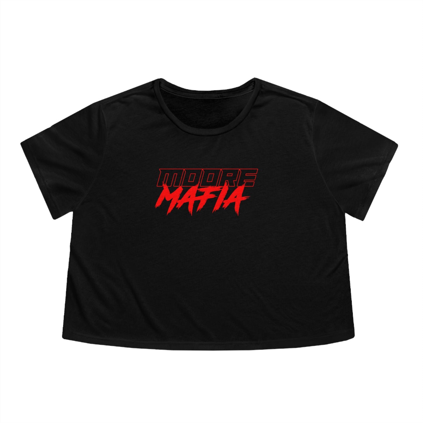 Moore Mafia Skull Flag Women's Flowy Cropped Tee