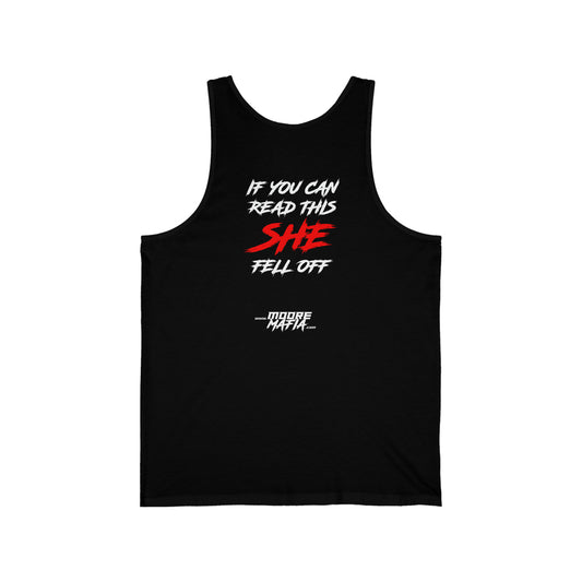 She Fell Off Unisex Tank