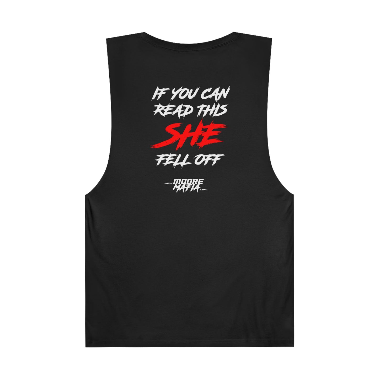 She Fell Off Unisex Muscle Tank