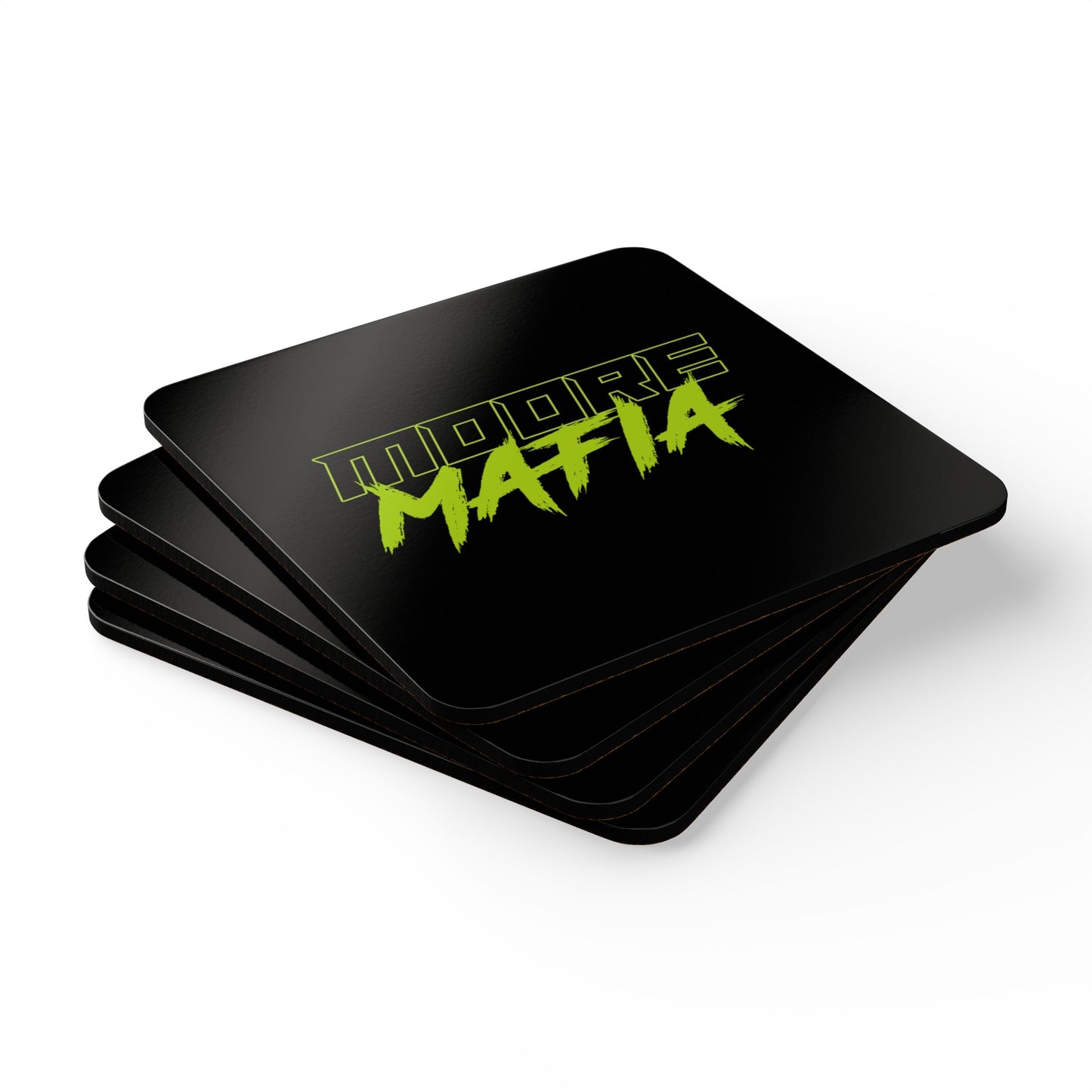 Moore Mafia Corkwood Coaster Set