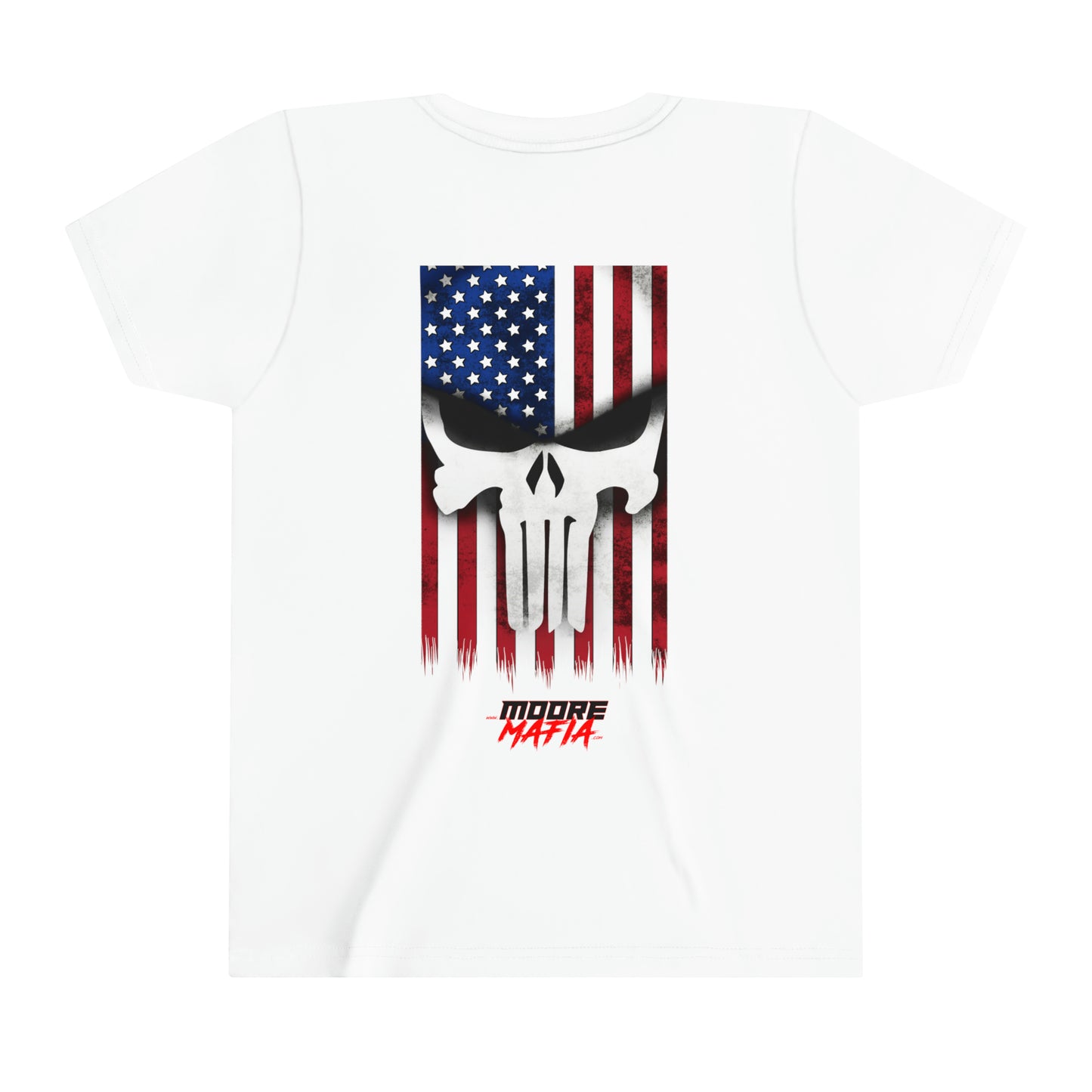 Moore Mafia Skull Flag Youth Short Sleeve T-Shirt