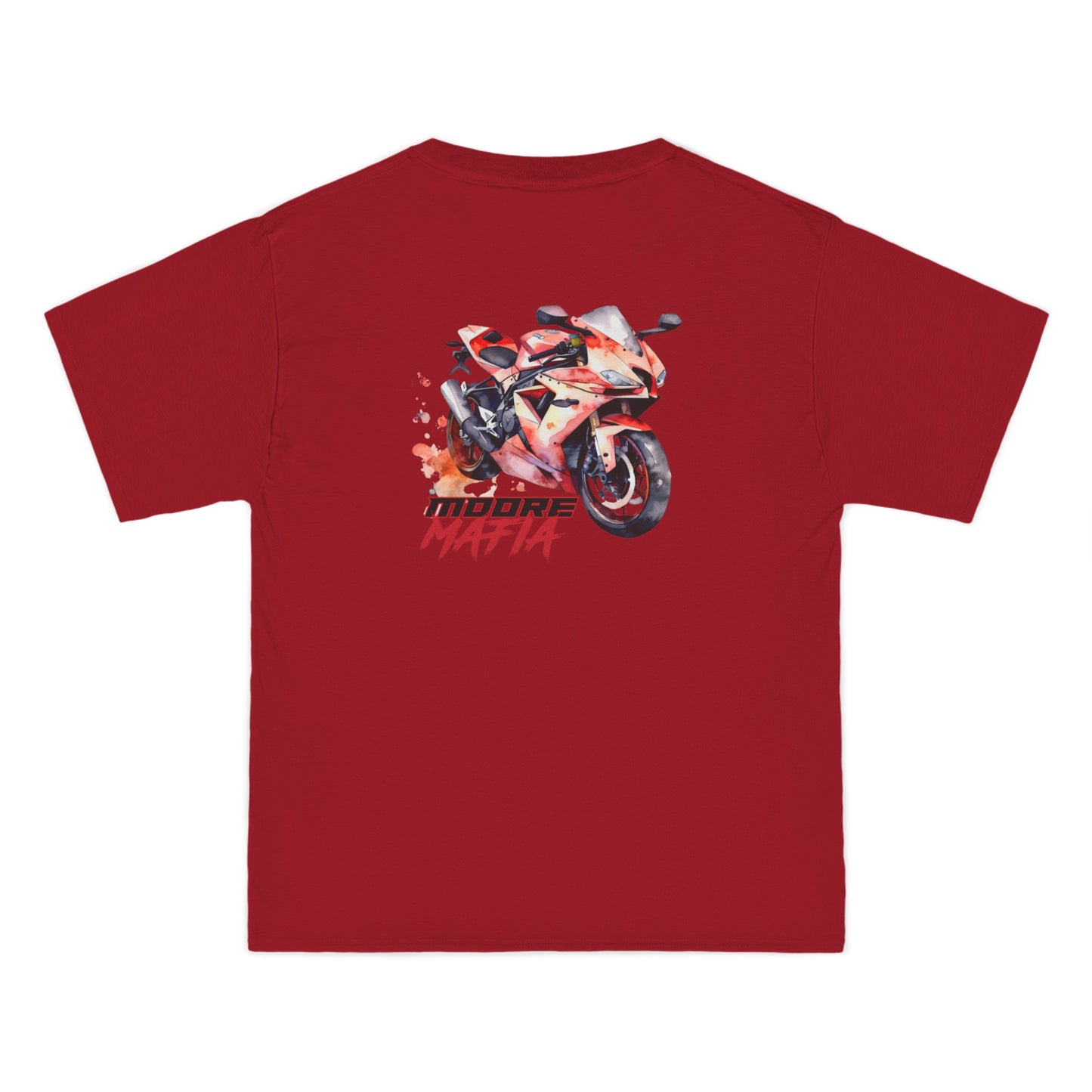 Moore Mafia Watercolor Bike Red Big And Tall T-Shirt