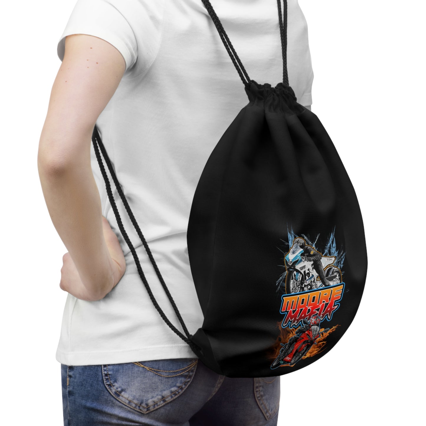 Fire And Ice Drawstring Bag