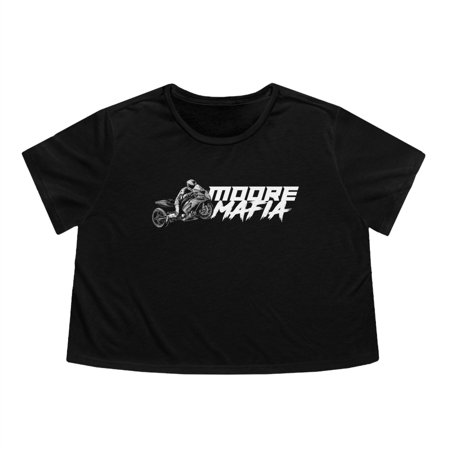 Motorcycles Are Like Strippers Women's Flowy Cropped Tee