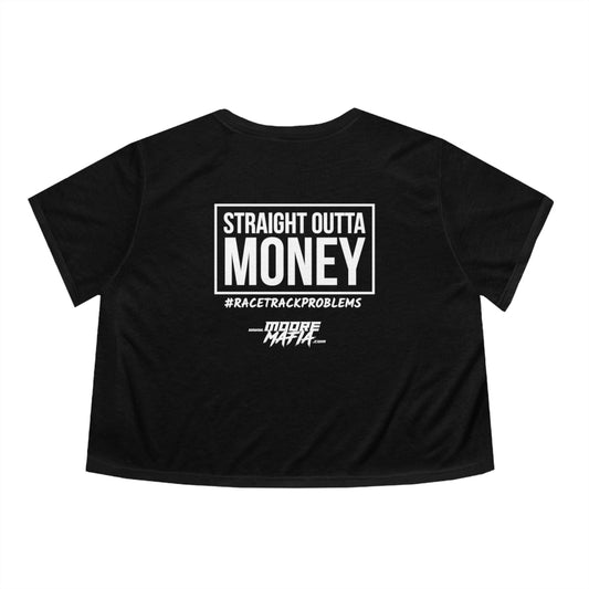 Straight Outta Money Women's Flowy Cropped Tee