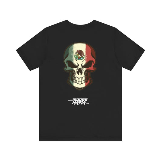 Mexican Flag Skull Unisex T-Shirt