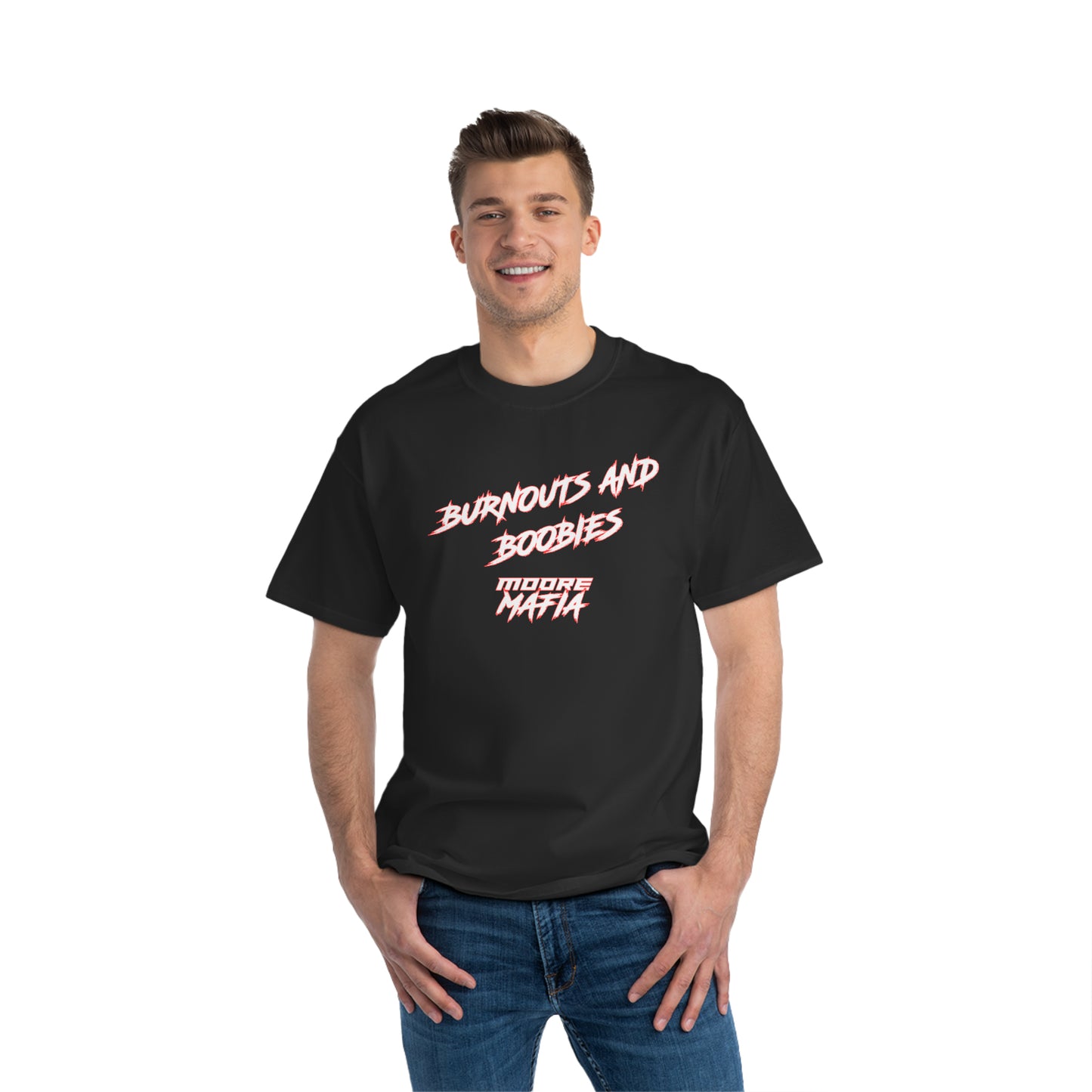 Burnouts And Boobies Big And Tall T-Shirt