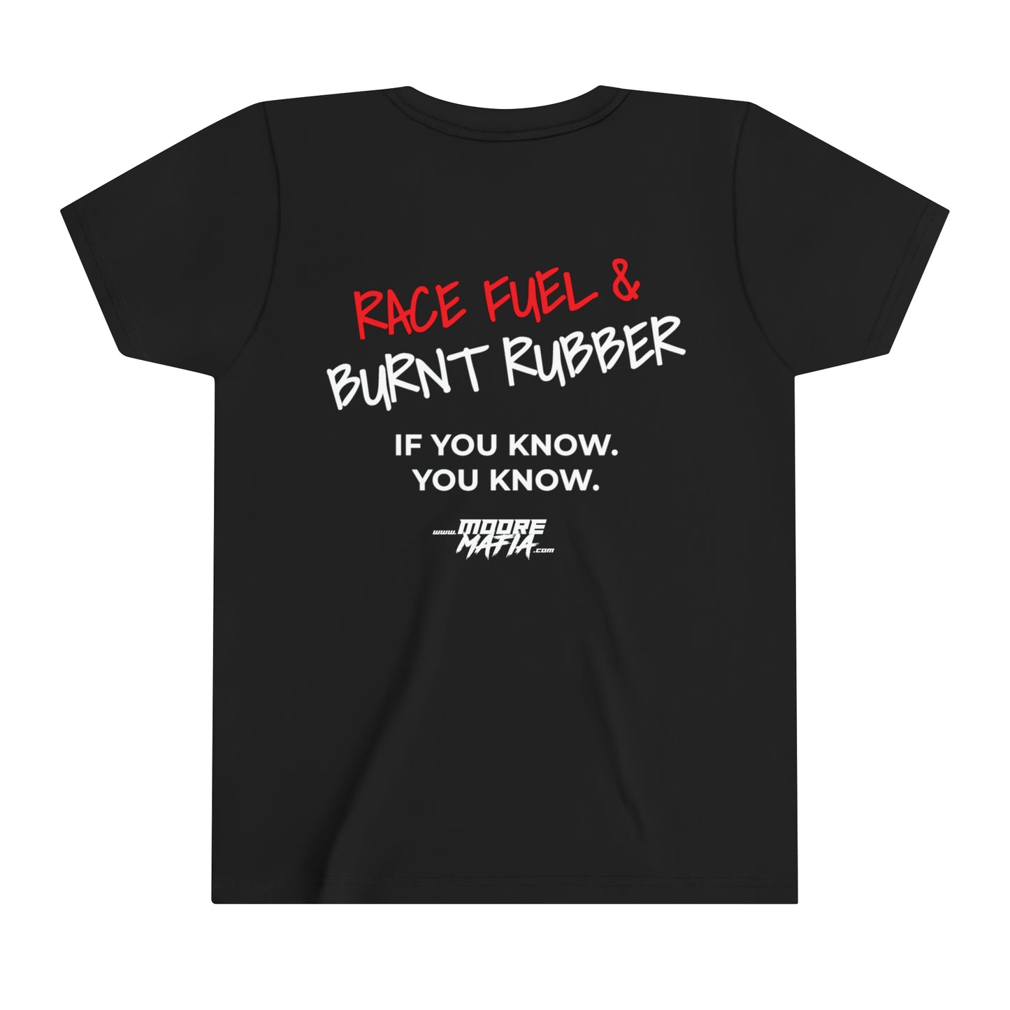 Race Fuel & Burnt Rubber Youth Short Sleeve T-Shirt