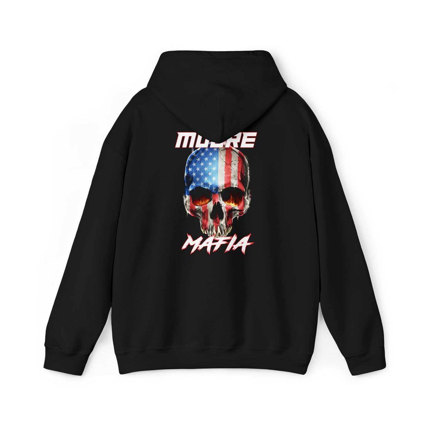Moore Mafia American Flag Skull Hooded Sweatshirt