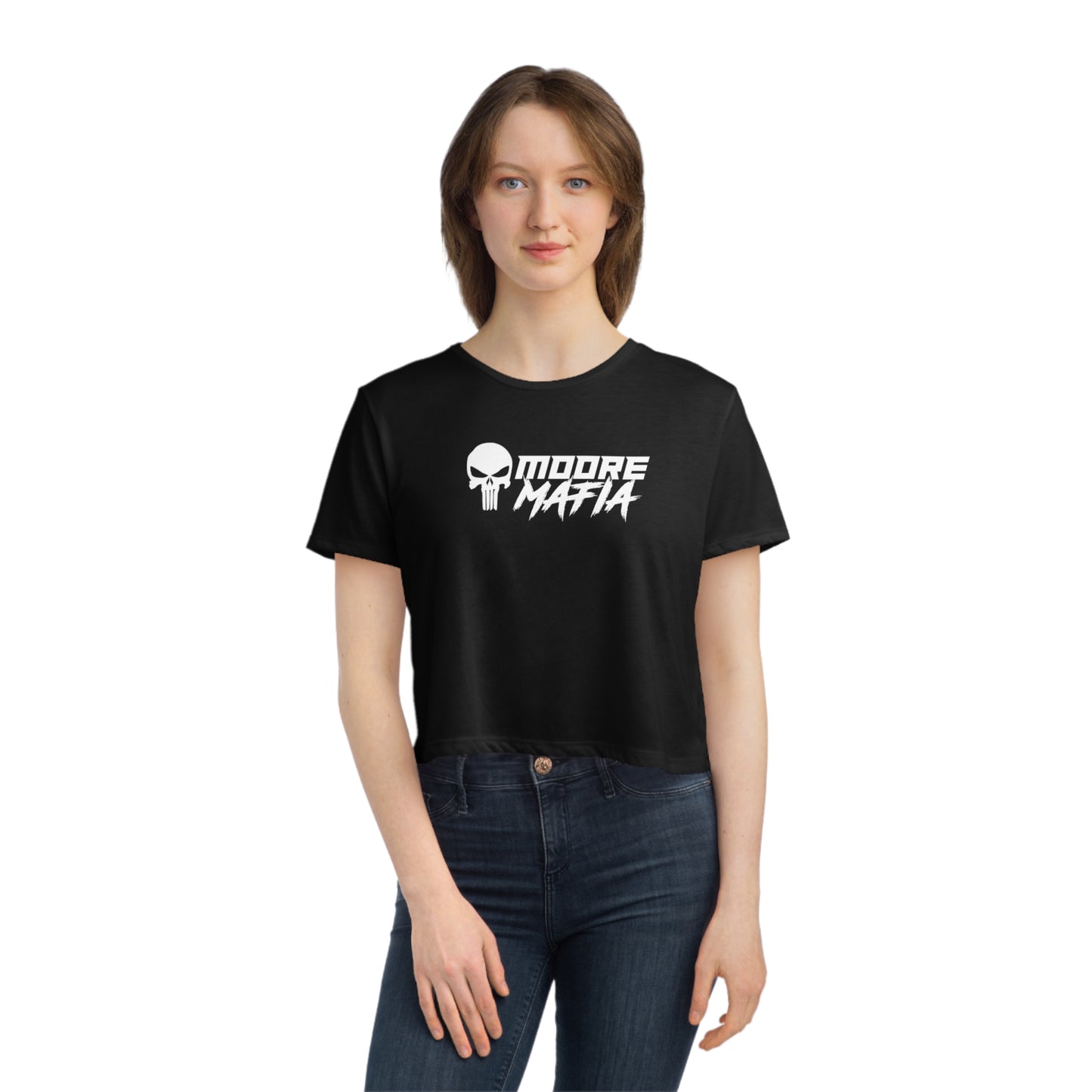Life Without Beer And Motorcycles Women's Flowy Cropped Tee