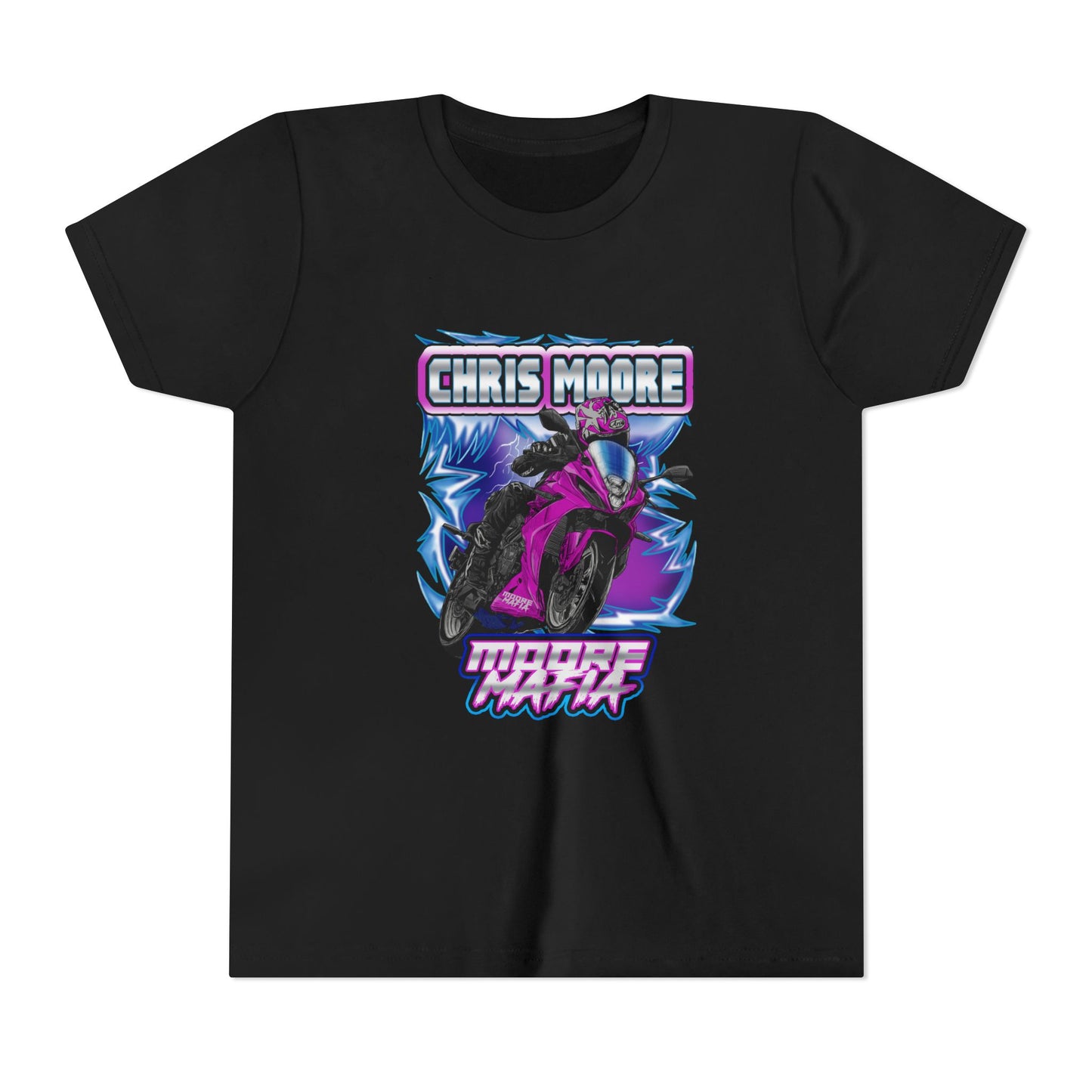 Purple Lightning Youth Graphic Tee