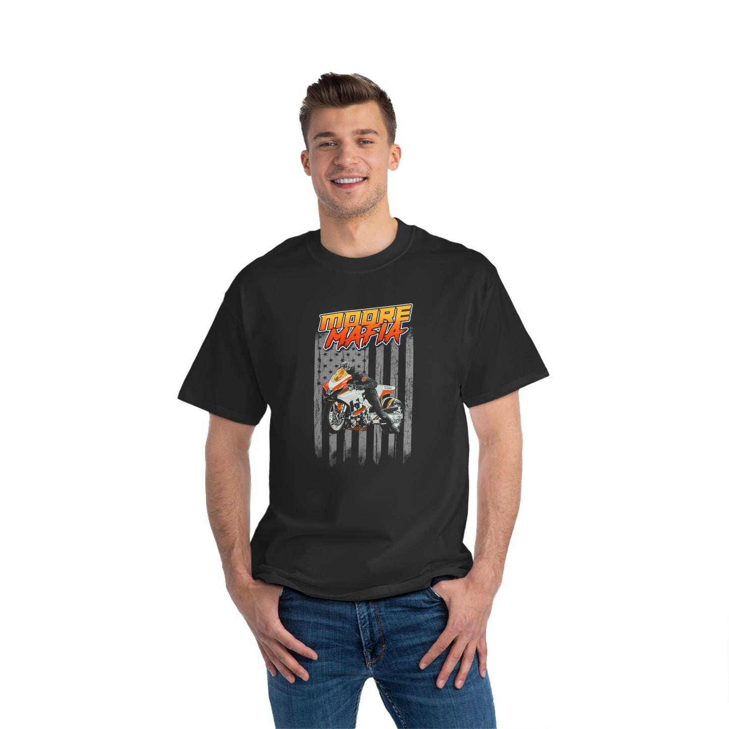 Moore Mafia Flag Big And Tall T-Shirt