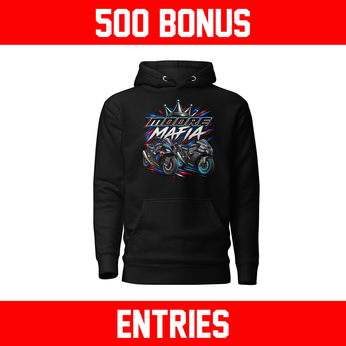 Giveaway Bikes Unisex Hoodie *** 500 BONUS ENTRIES ***