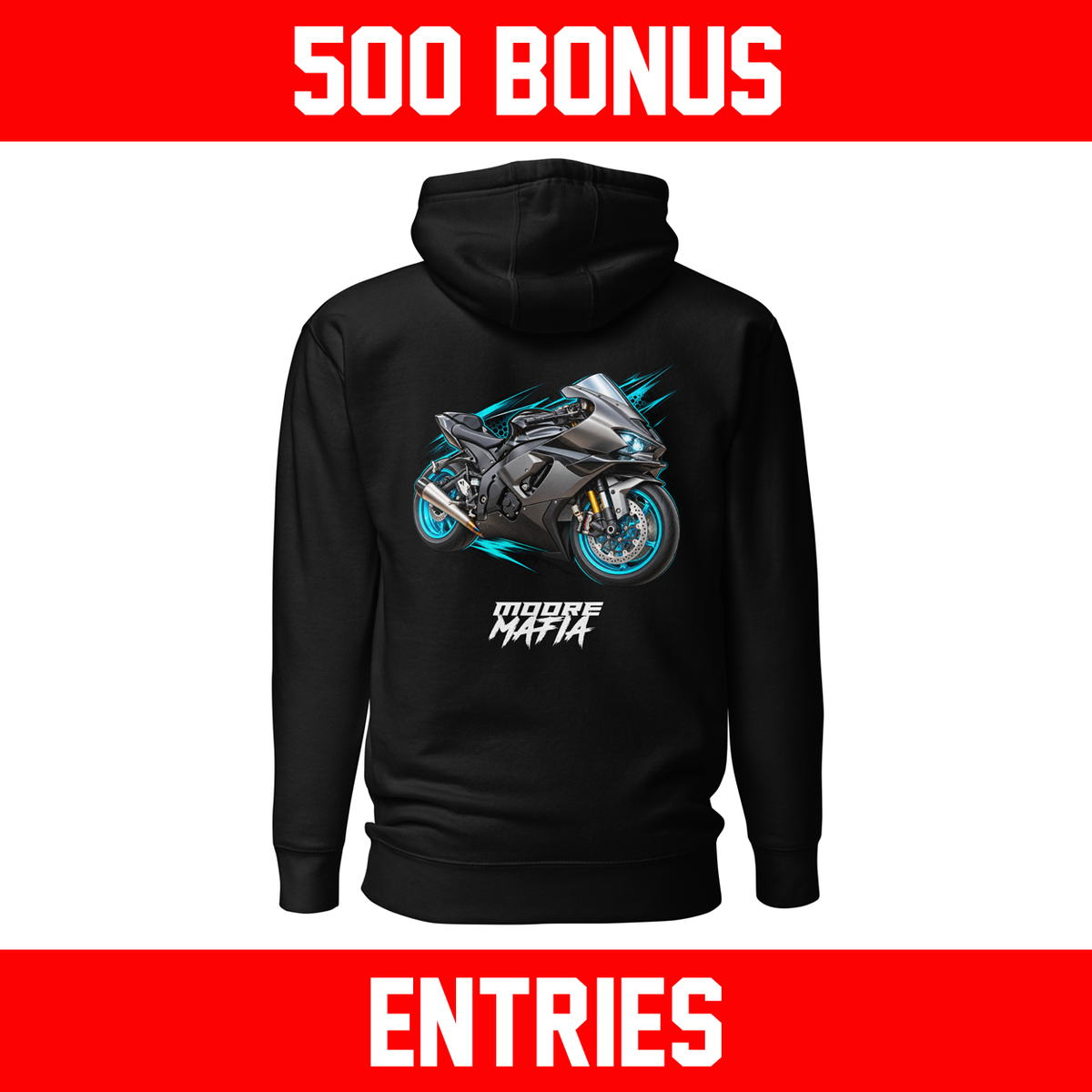 Giveaway Bikes Kawasaki ZX10R Unisex Hoodie *** 500 BONUS ENTRIES ***