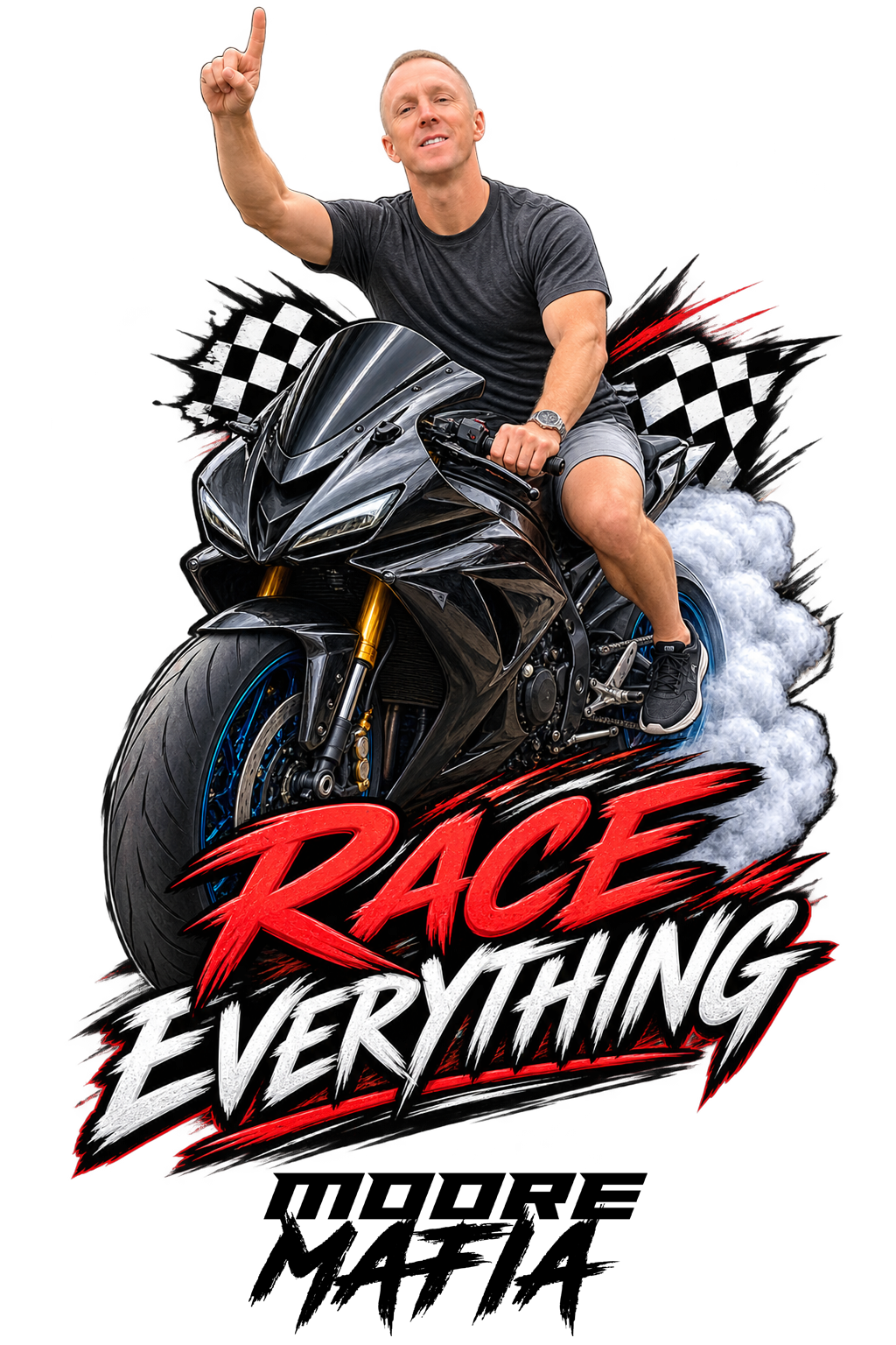 Race Everything Sticker