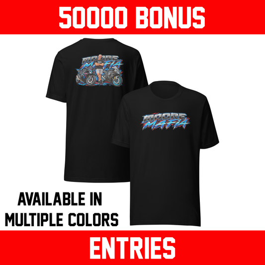 Chris Moore Giveaway Bikes Unisex T-Shirt *** 50,000 BONUS ENTRIES ***