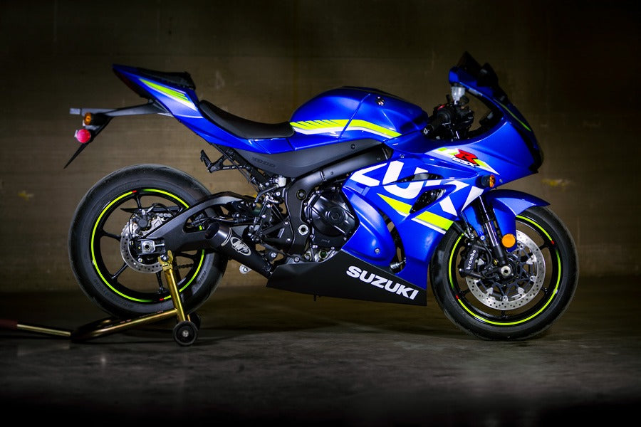 Titanium Full System with Black GP Canister 2017-2026 Suzuki GSX-R1000