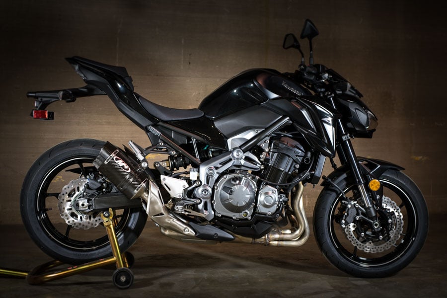 Slip-On System with Carbon Tech1 Canister 2017-2026 Kawasaki Z900