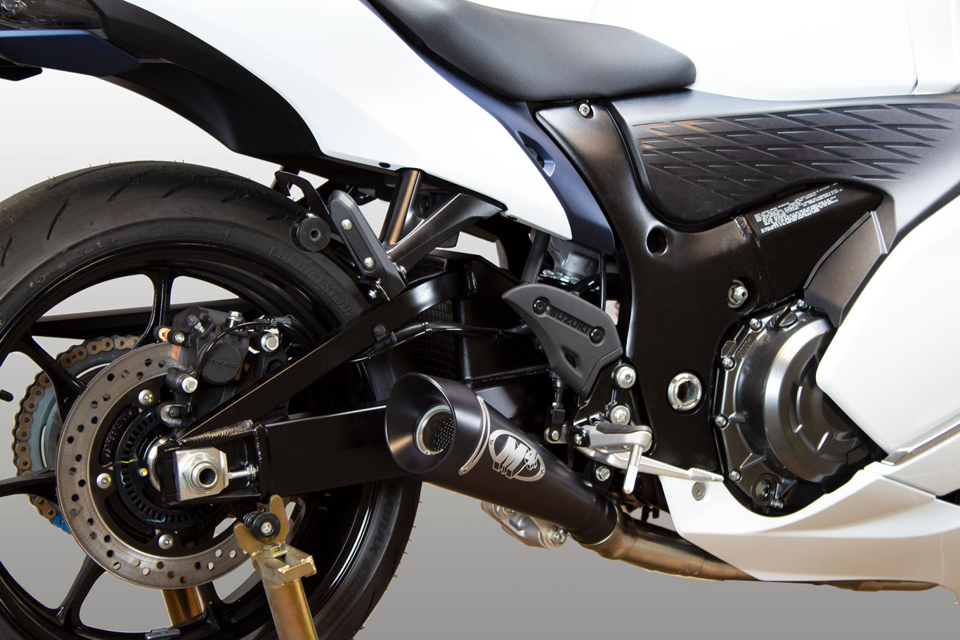 Full System with Black GP19 Canister 2008-2026 Suzuki Hayabusa