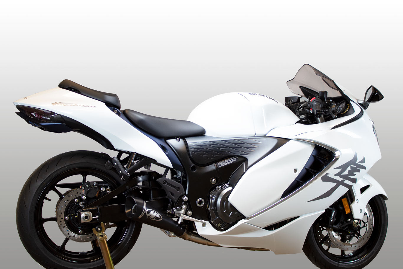 Full System with Black GP19 Canister 2008-2026 Suzuki Hayabusa