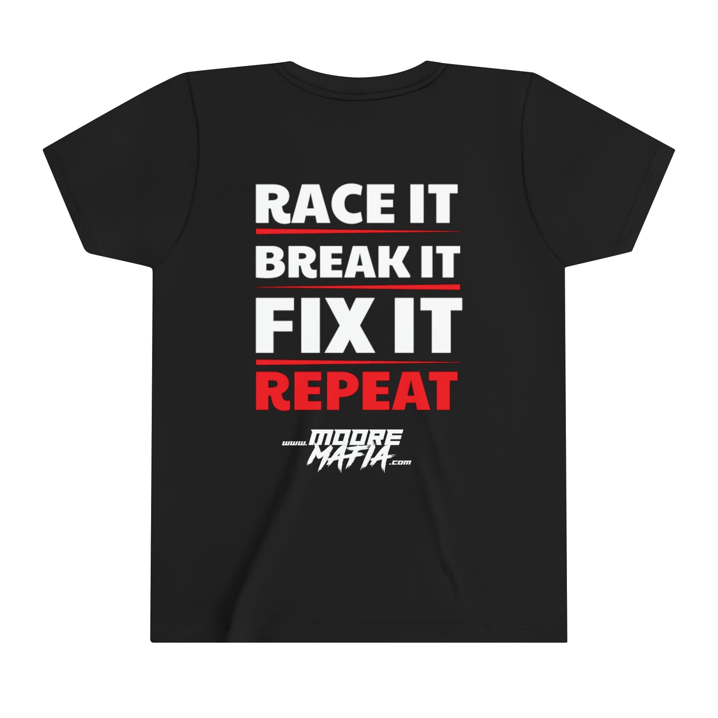 Race It Break It Fix It Repeat Youth Short Sleeve T-Shirt