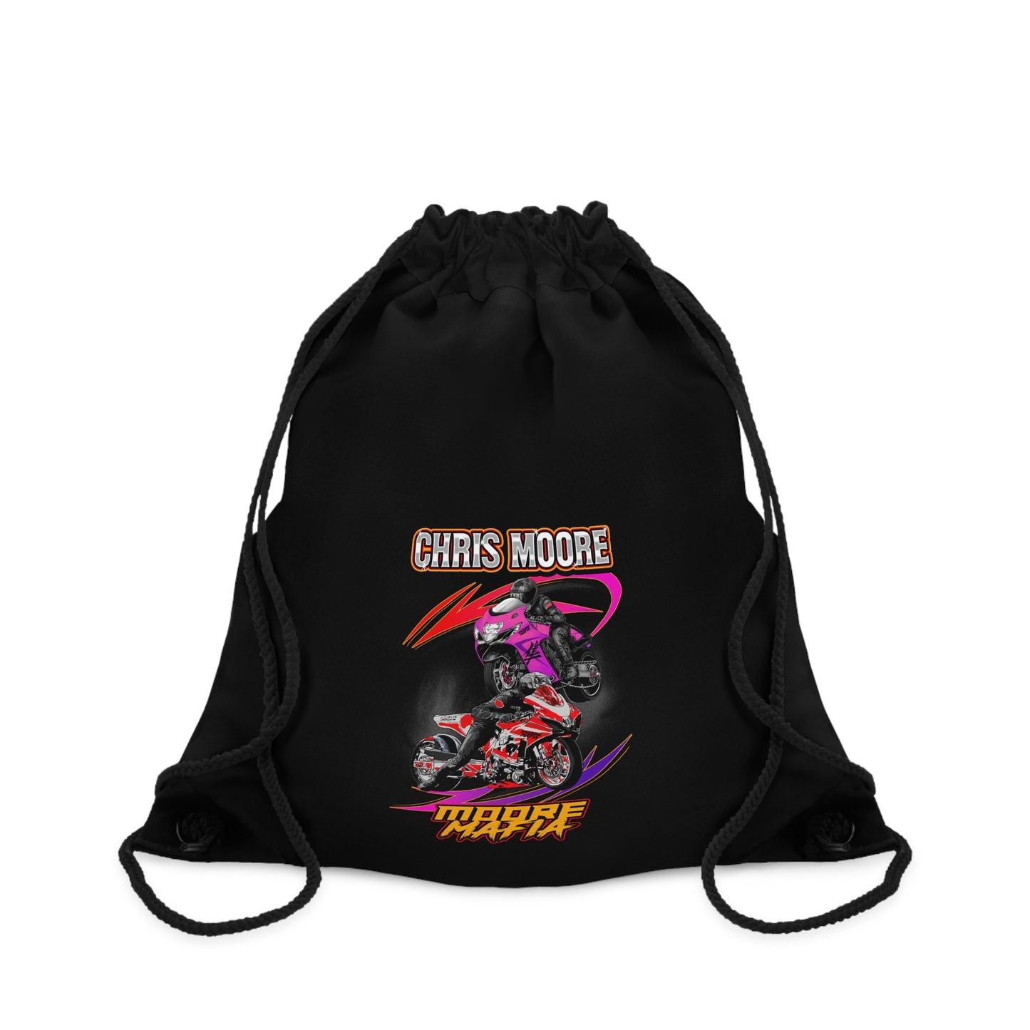 Stacked Bikes Drawstring Bag