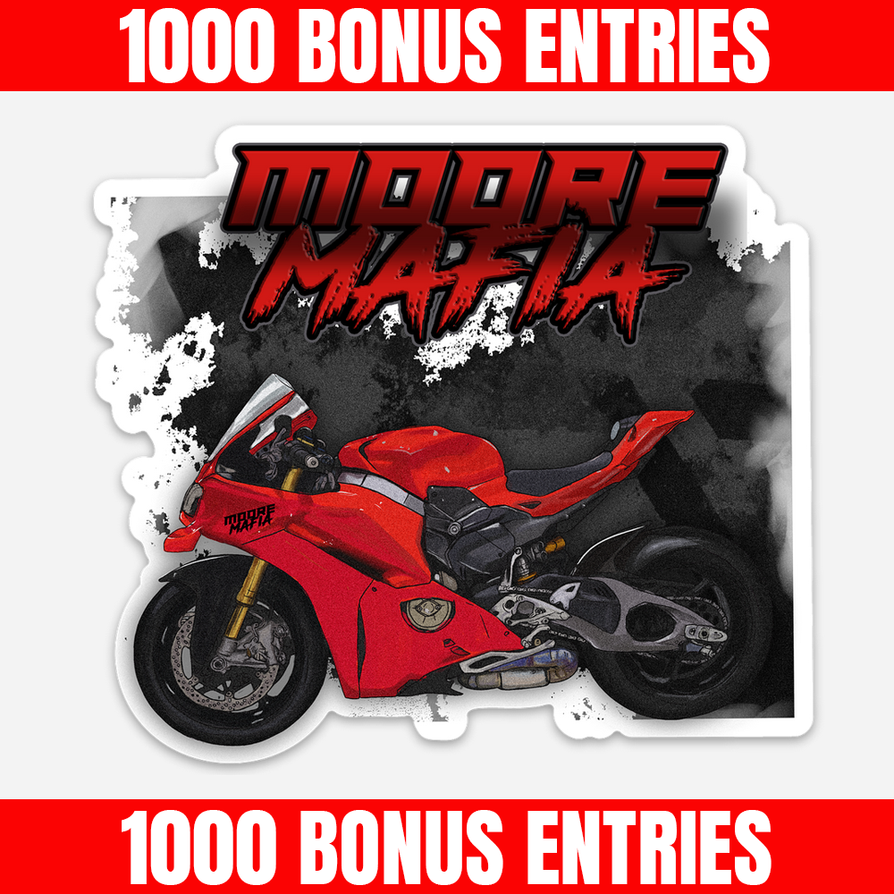 1000 Bonus Entries - V4 Sticker