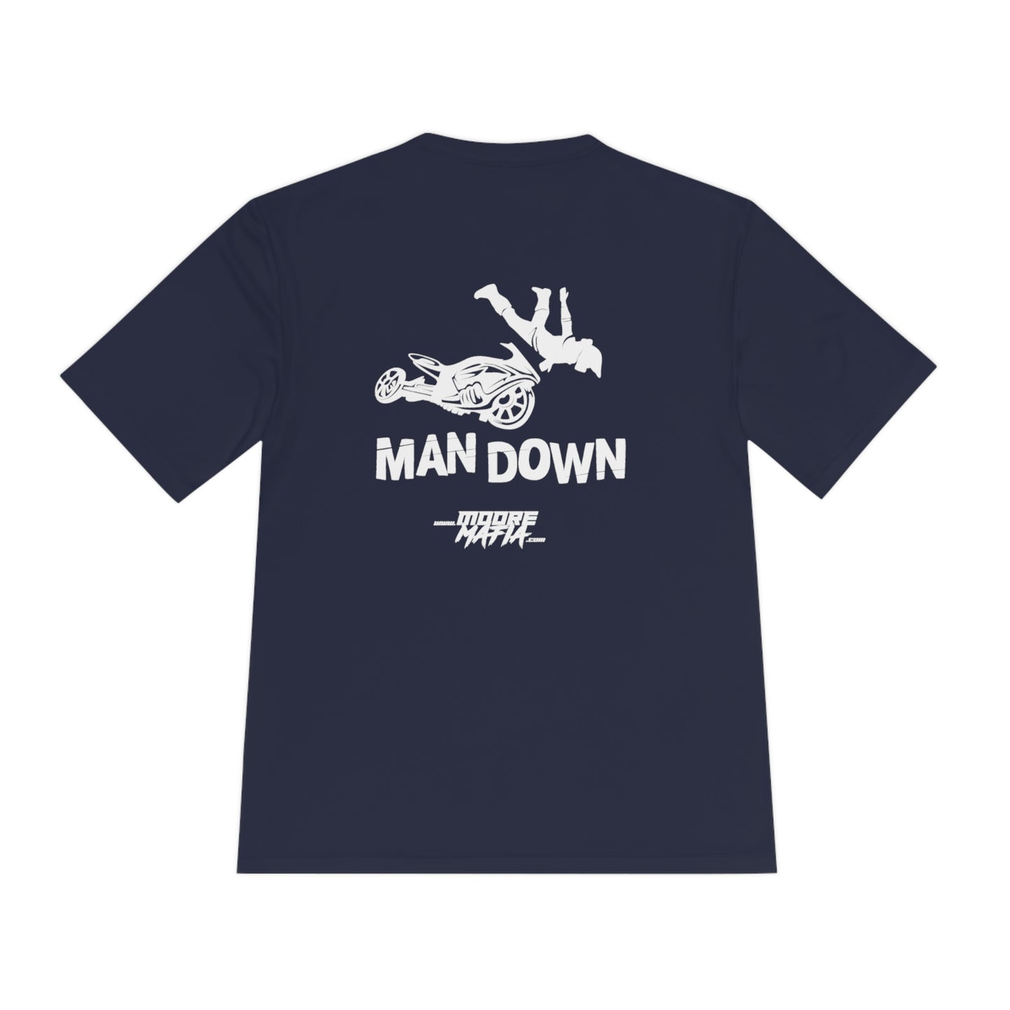 Man Down Unisex Moisture Wicking T-Shirt