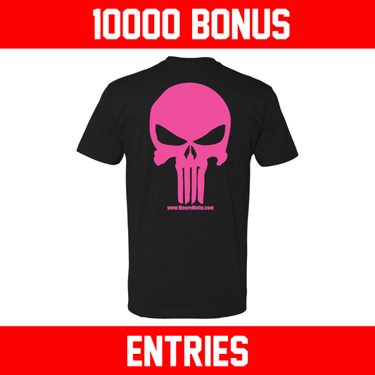 Moore Mafia Skull T-Shirt Pink ***10,000 BONUS ENTRIES ***